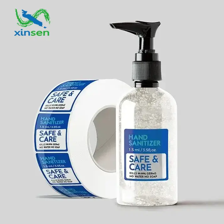 손 소독제 방수 라벨