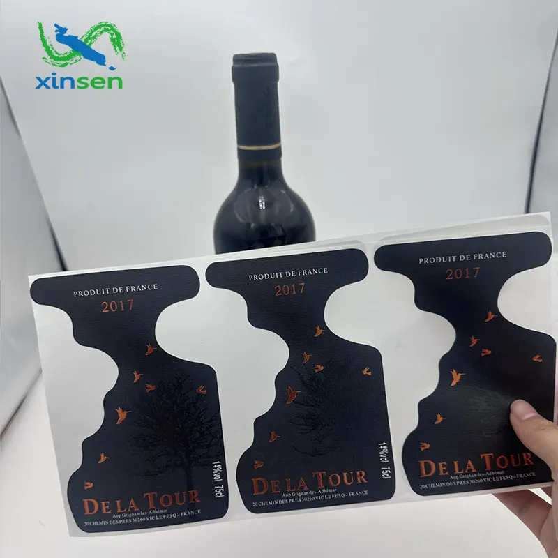 종이 와인병 라벨